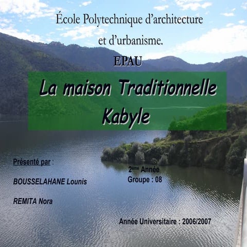 La maison kabyle lounis