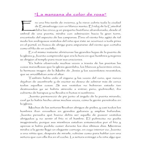La manzana de color de rosa | DOC