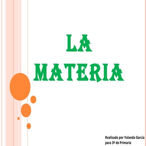 La materia 3º