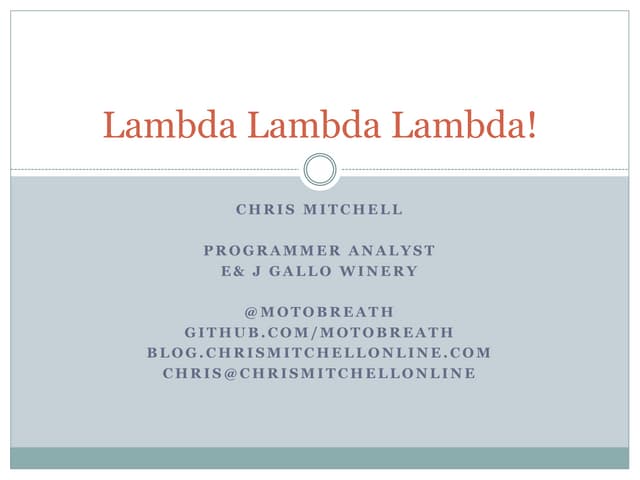 Lambda lambda-lambda