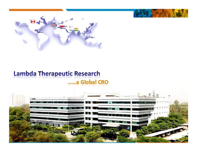 Lambda Therapeutic Research Corporate Presentation