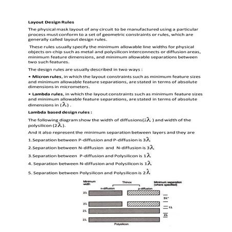 Lambda design rule | PDF