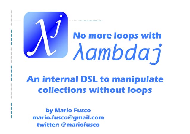 No more loops with lambdaj