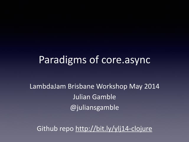 Applying the paradigms of core.async in Clojure and ClojureScript