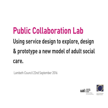 Service design in social care