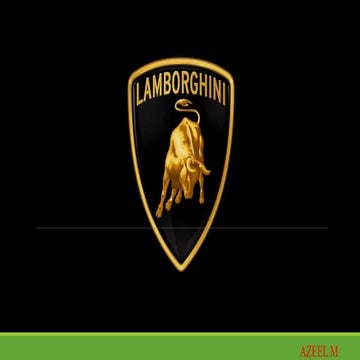 MARKETING STRATEGIES OF LAMBORGHINI