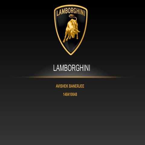 Lamborghini industrial and swot analysis