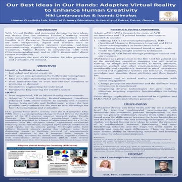 Our Best Ideas in Our Hands with Adaptive Virtual Reality - MCAA - ESOF 2016