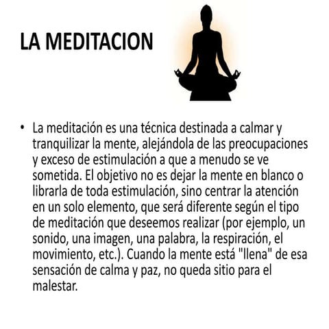 La meditacion