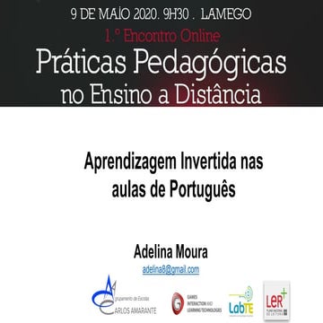 Aprendizagem Invertida nas aulas de Português