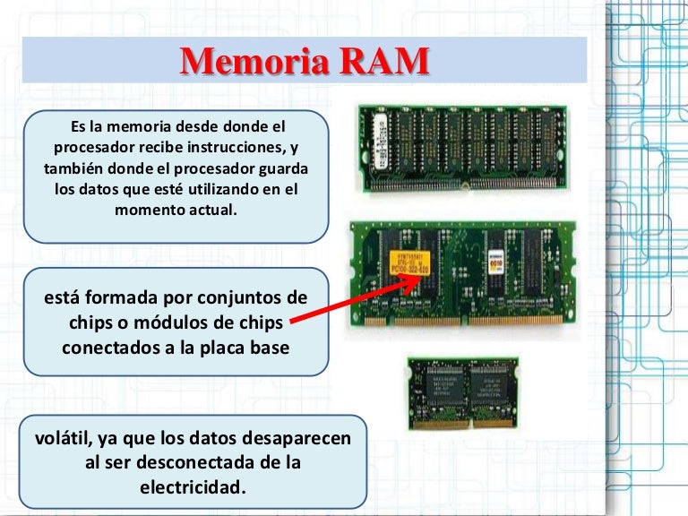 10 características de la memoria ram