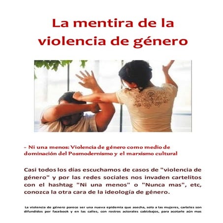 La mentira de la violencia de género 