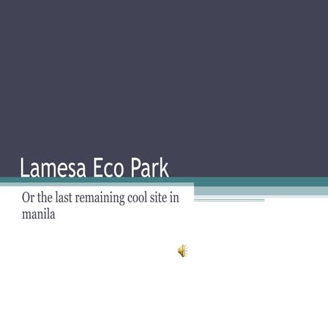 Lamesa eco park