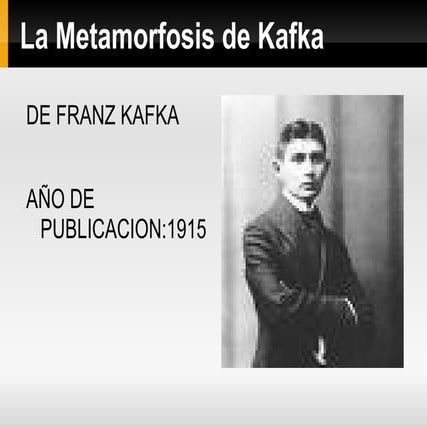 La metamorfosis franz kafka