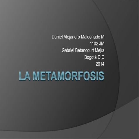 La metamorfosis de Franz kafka