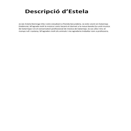 La meua descripció | DOCX