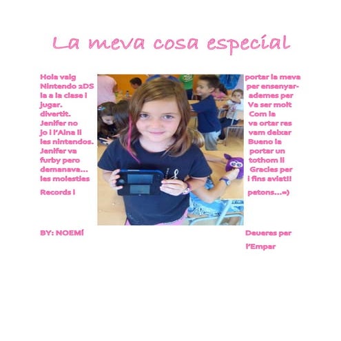 La meva cosa especial