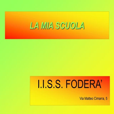 La mia scuola
