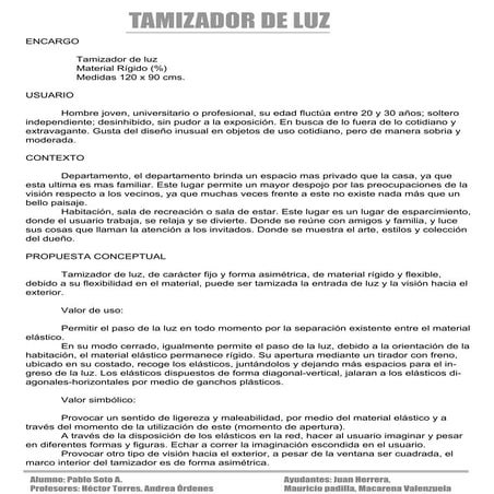 Pablo Soto A. - Propuesta Conceptual