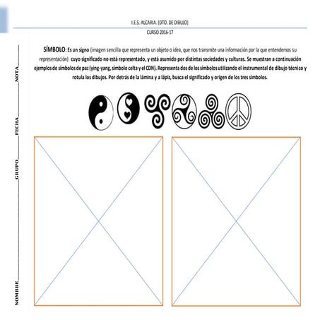 Laminas diseño símbolo PAZ