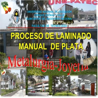 Laminado manual de plata