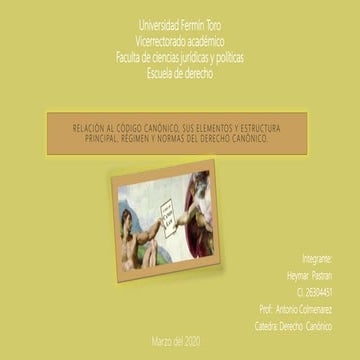 Laminas power poin Derecho Canónico