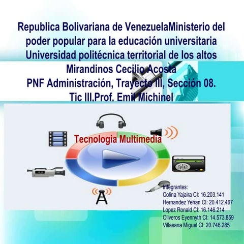Tecnología Multimedia