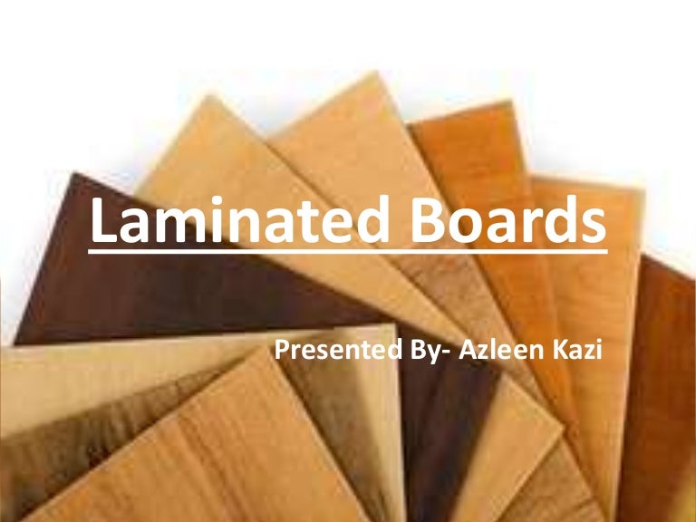 Laminated boards