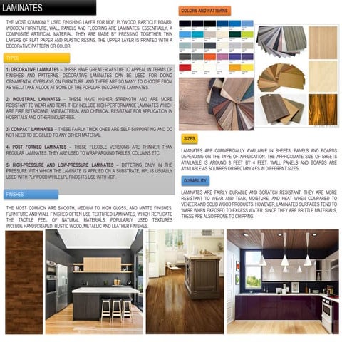 Laminates Interior Design applications . | PDF