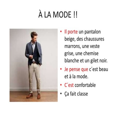 à La mode !!