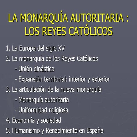 La monarquía autoritaria
