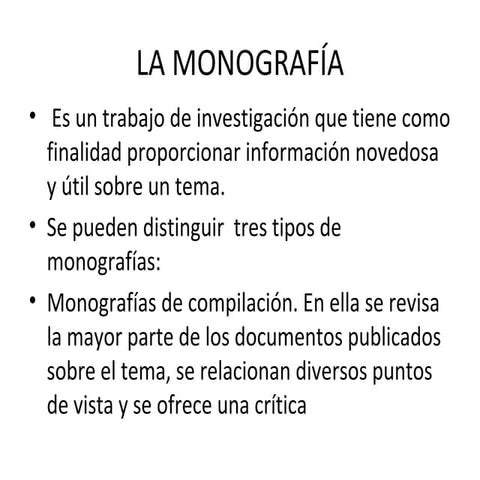 La monografía comunicacion escrita (comunicación escrita)