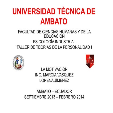 La motivacion por lorena jimenez