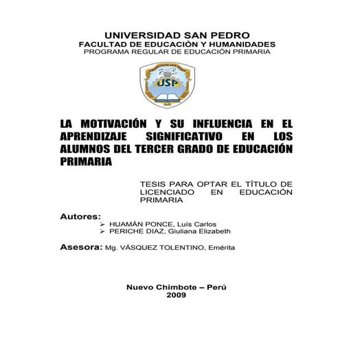 La Motivacion Y Su Influencia En El Aprendizaje Significativo