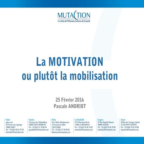 La reconnaissance au travail : outil de motivation | PPT