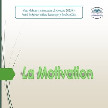 La motivation ppt