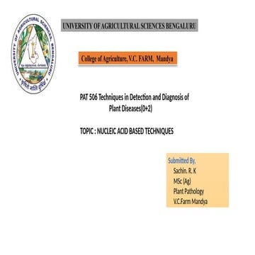 LAMP and NUCLEIC ACID BASED TECHNIQUES FOR PLANT DISEASE DETECTION.pptx