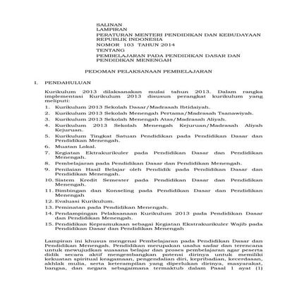 Lampiran permendikbud-no-103-tahun-2014