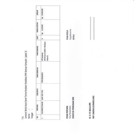 Lampiran ba serah terima laptop