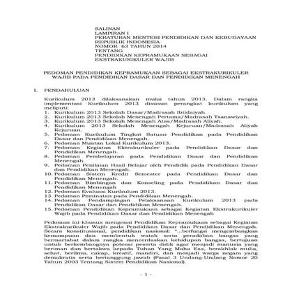 Lampiran i permen nomor 63 th 2014 