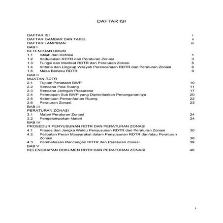 Peraturan Penataan Ruang RDTR | PDF