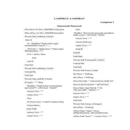 Lampiran source code