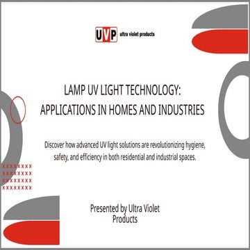 Lamp UV Light|Ultra Violet Products.pptx