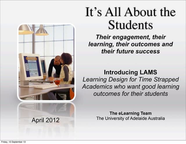 Lams101: Introducing the Learning Activity Management System