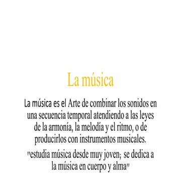 La música