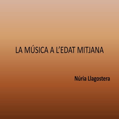 La música a l’edat mitjana