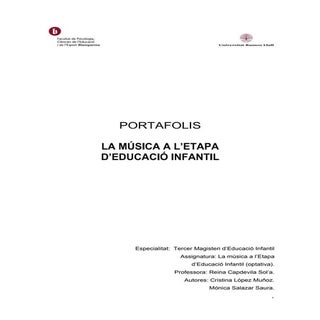 La música a l’etapa d'educació infa...