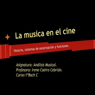 La música en el cine 1
