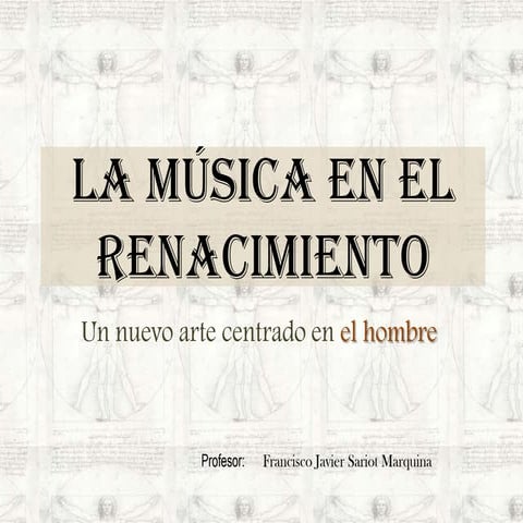 La música en el renacimiento