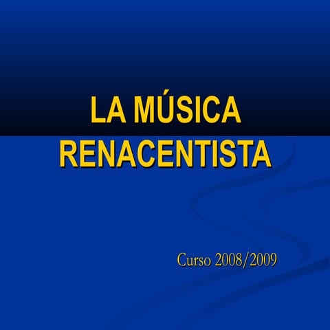 La música renacentista power point